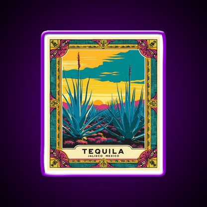 Tequila Jalisco Mexico Vintage Travel Tourism Party Drink Tequila Led Neon Sign Rgb Color - Shineneon