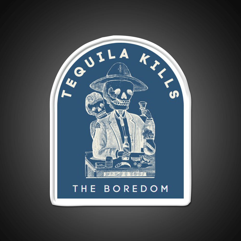 Tequila Kills The Boredom Party Drink Tequila Led Neon Sign Rgb Color - Shineneon