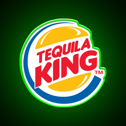 Tequila King Perfect Piece For Whiskey Lovers Party Drink Tequila Led Neon Sign Rgb Color - Shineneon