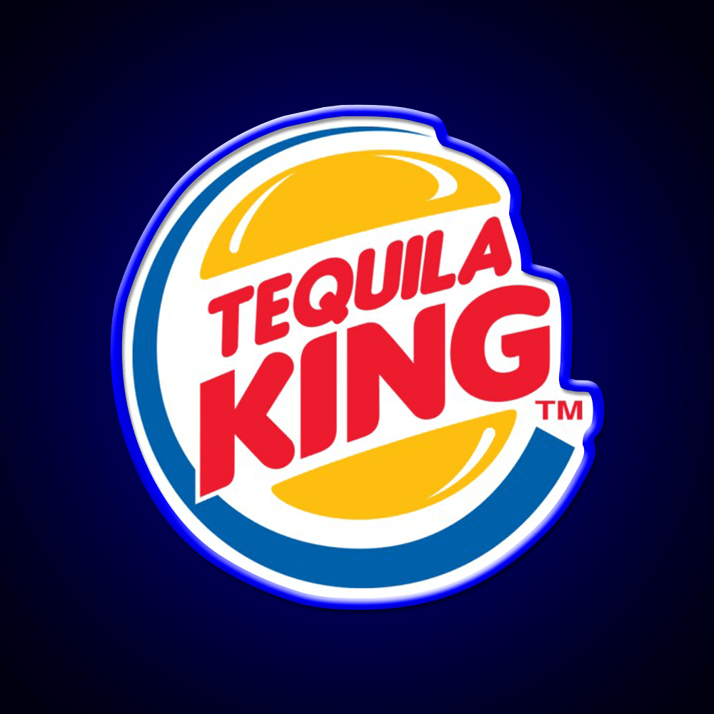 Tequila King Perfect Piece For Whiskey Lovers Party Drink Tequila Led Neon Sign Rgb Color - Shineneon