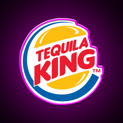 Tequila King Perfect Piece For Whiskey Lovers Party Drink Tequila Led Neon Sign Rgb Color - Shineneon