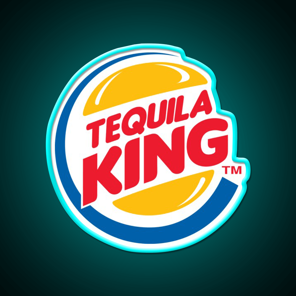 Tequila King Perfect Piece For Whiskey Lovers Party Drink Tequila Led Neon Sign Rgb Color - Shineneon
