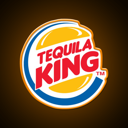 Tequila King Perfect Piece For Whiskey Lovers Party Drink Tequila Led Neon Sign Rgb Color - Shineneon