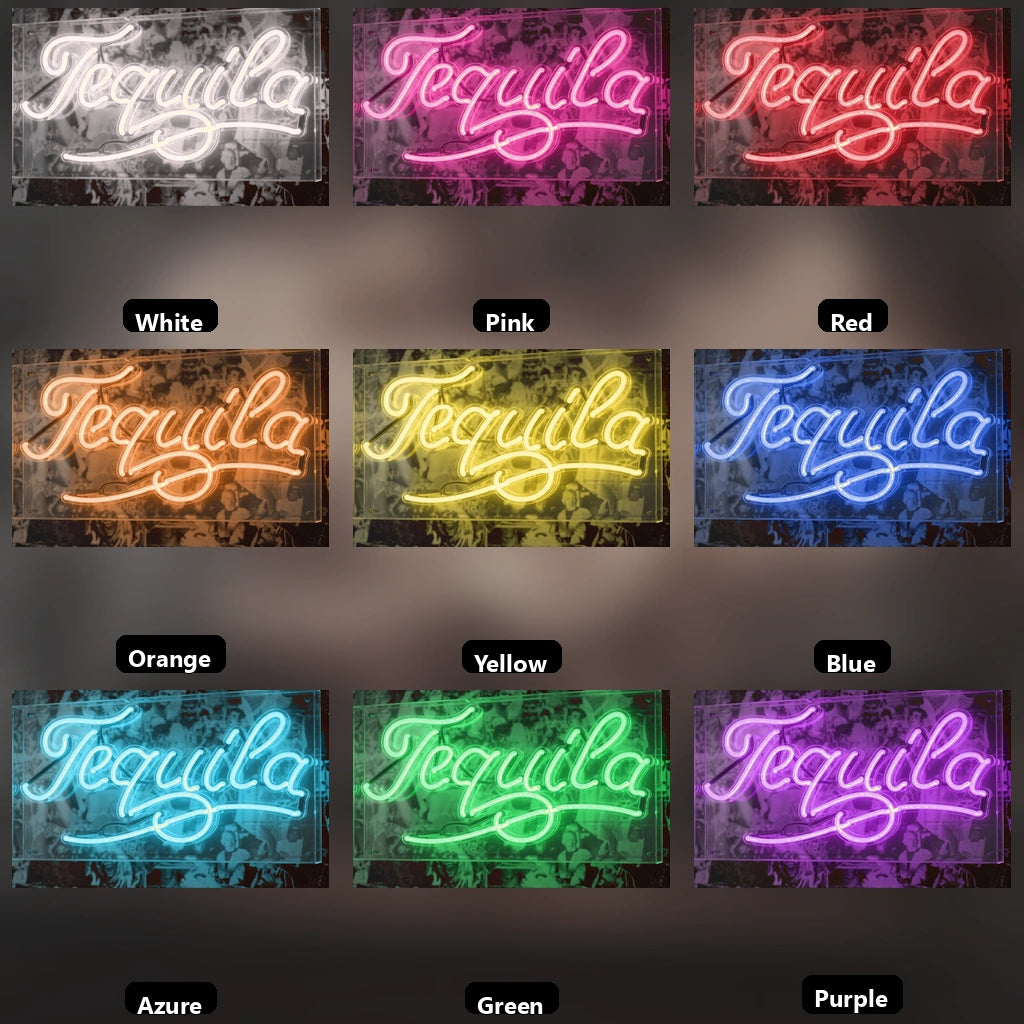 Tequila LED Neon Sign - 05 Color Grid