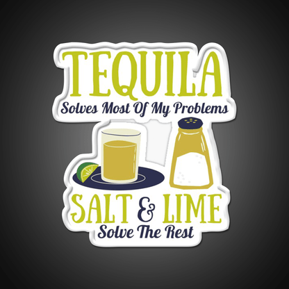 Tequila Lime And Salt Tequila Drinkers Party Drink Tequila Led Neon Sign Rgb Color - Shineneon