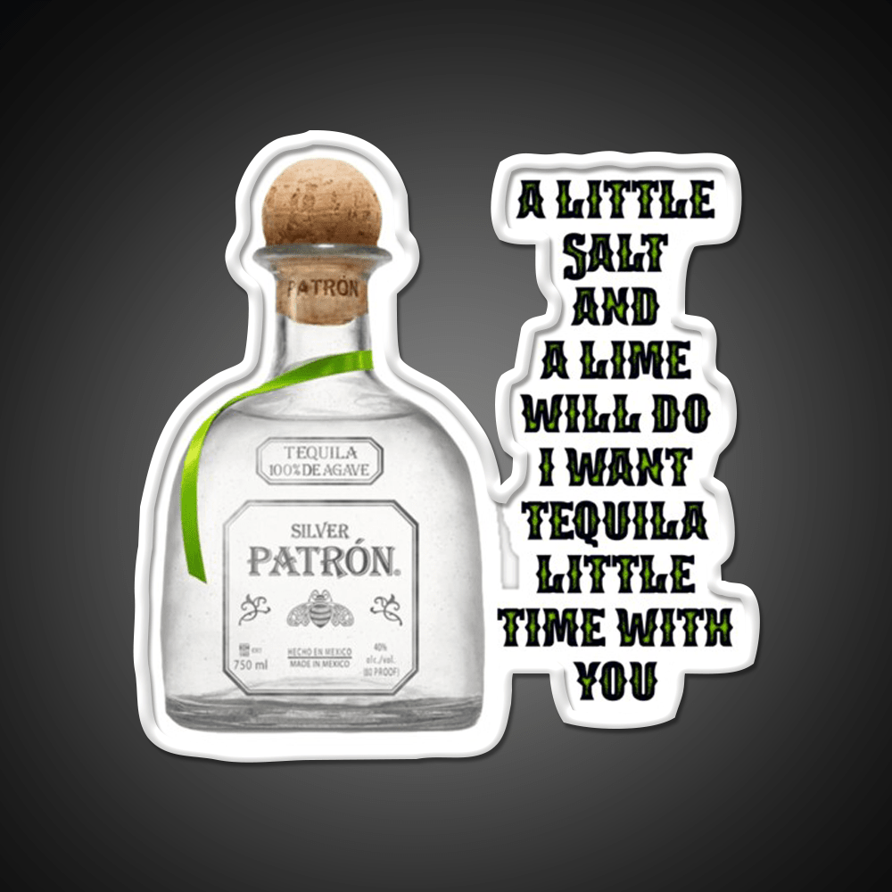 Tequila Little Time 2 Party Drink Tequila Led Neon Sign Rgb Color - Shineneon