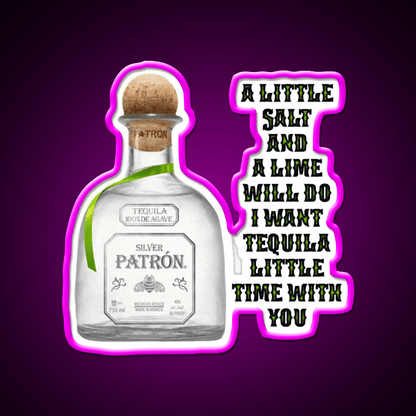 Tequila Little Time 2 Party Drink Tequila Led Neon Sign Rgb Color - Shineneon