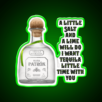 Tequila Little Time 2 Party Drink Tequila Led Neon Sign Rgb Color - Shineneon