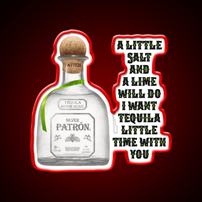 Tequila Little Time 2 Party Drink Tequila Led Neon Sign Rgb Color - Shineneon