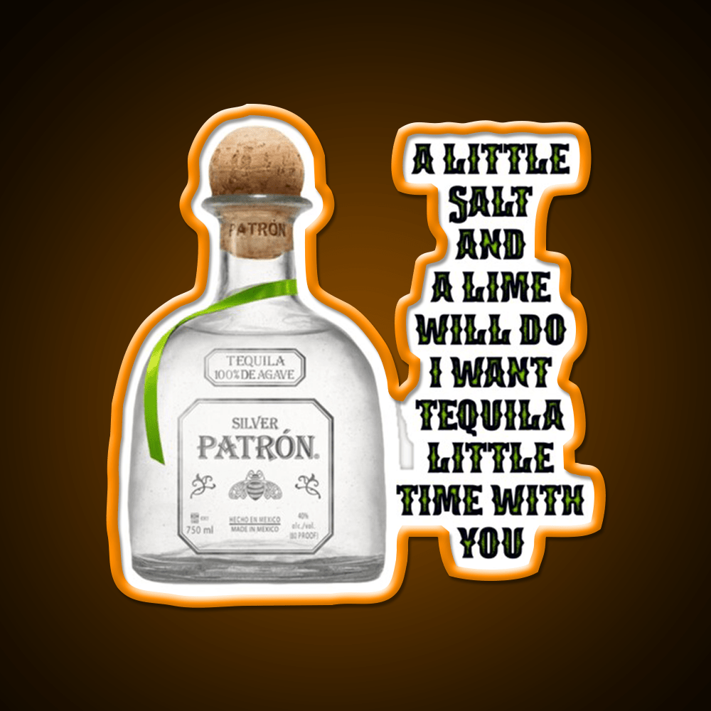 Tequila Little Time 2 Party Drink Tequila Led Neon Sign Rgb Color - Shineneon