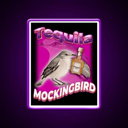 Tequila Mockingbird Pun For Tequila Lovers Party Drink Tequila Led Neon Sign Rgb Color - Shineneon
