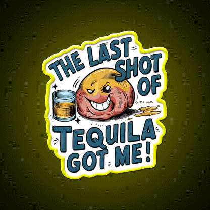Tequila Party Drink Tequila Led Neon Sign Rgb Color - Custom LED neon sign front view