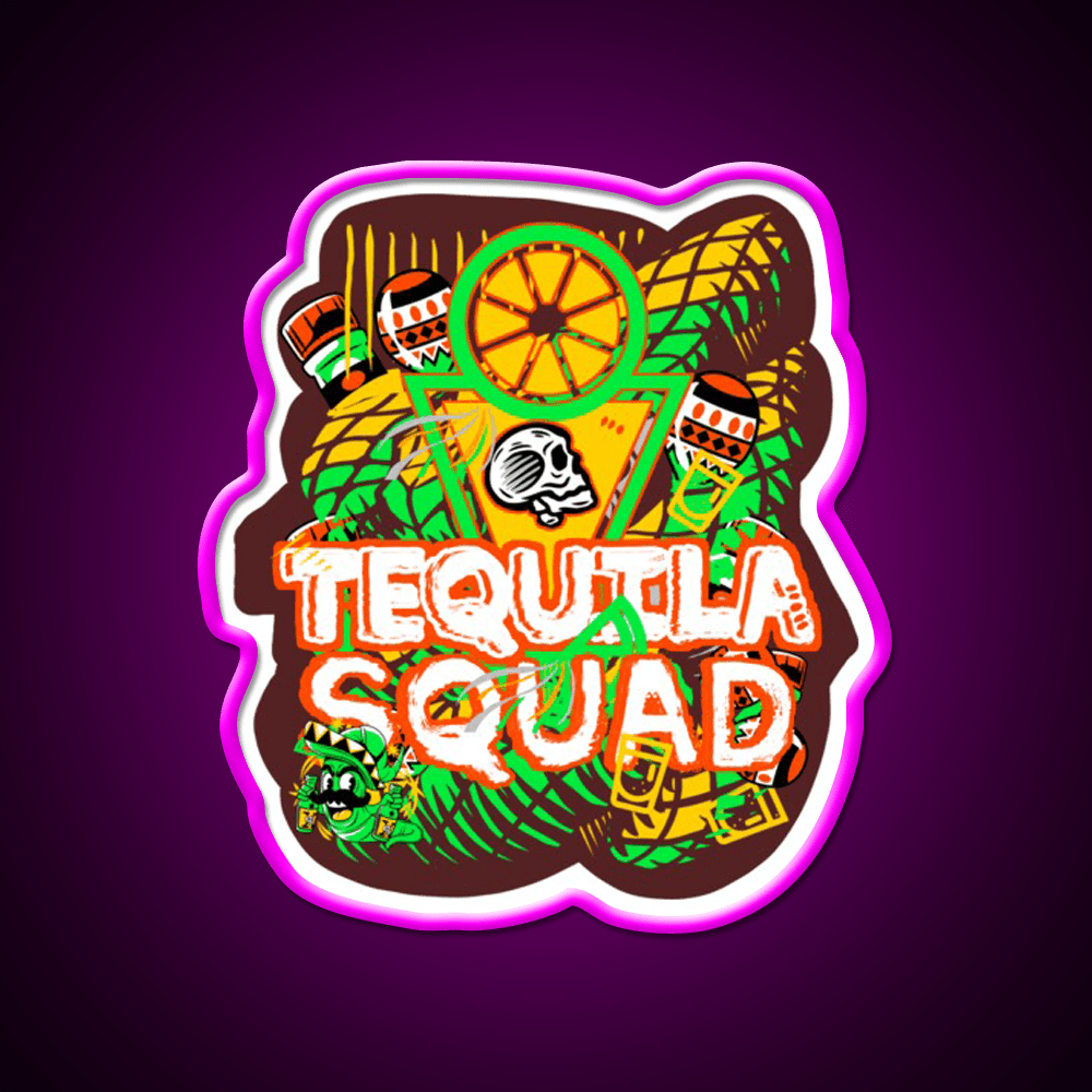 Tequila Party Party Drink Tequila Led Neon Sign Rgb Color - Shineneon