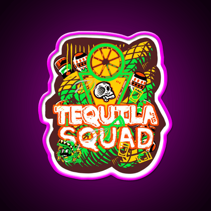 Tequila Party Party Drink Tequila Led Neon Sign Rgb Color - Shineneon