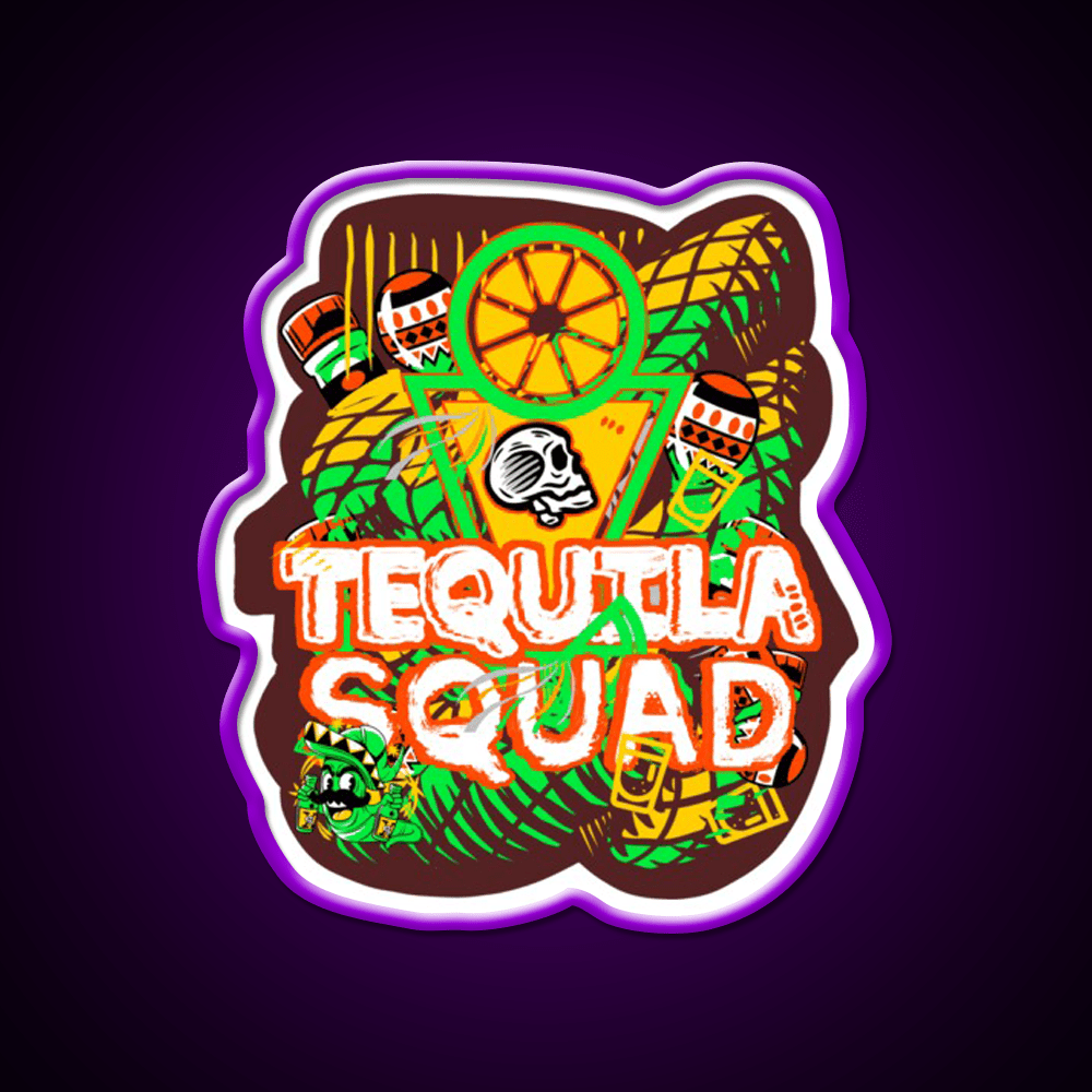 Tequila Party Party Drink Tequila Led Neon Sign Rgb Color - Shineneon
