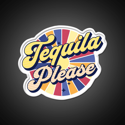 Tequila Please Colorful Text Party Drink Tequila Led Neon Sign Rgb Color - Shineneon