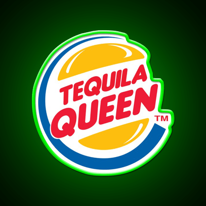 Tequila Queen Piece For Tequila Lovers Party Drink Tequila Led Neon Sign Rgb Color - Shineneon