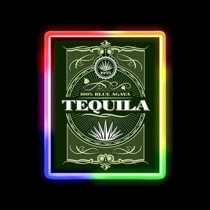 Tequila Retro Style Party Drink Tequila Led Neon Sign Rgb Color - LED neon sign close-up detail