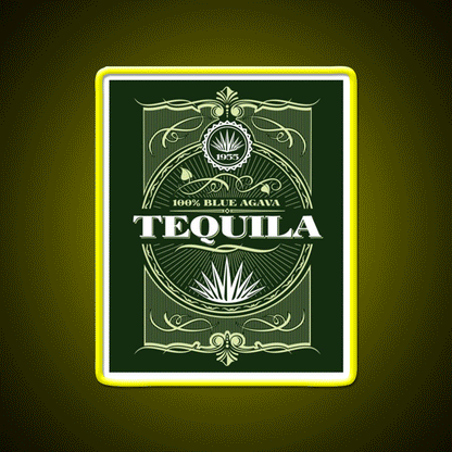 Tequila Retro Style Party Drink Tequila Led Neon Sign Rgb Color - Custom LED neon sign front view