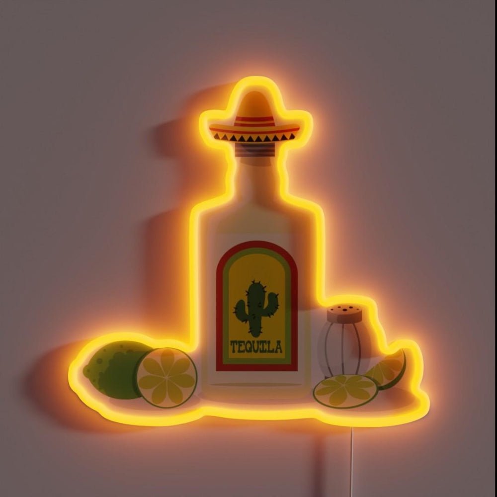 Tequila Rgb Led Neon Sign Bar Wall Decor - Shineneon