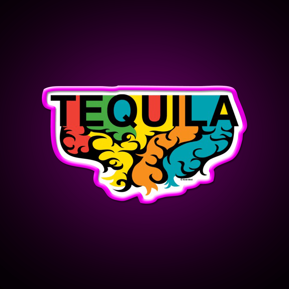Tequila Rules Party Drink Tequila Led Neon Sign Rgb Color - Shineneon