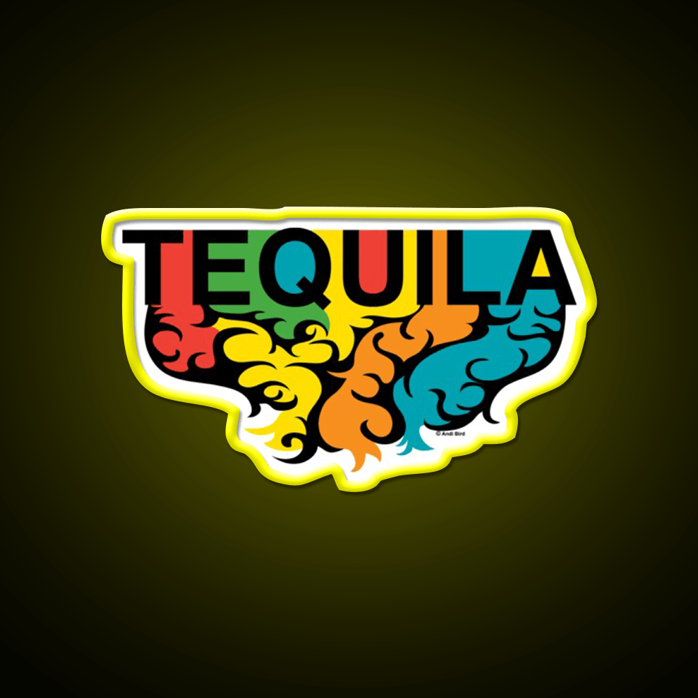 Tequila Rules Party Drink Tequila Led Neon Sign Rgb Color - Shineneon