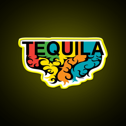 Tequila Rules Party Drink Tequila Led Neon Sign Rgb Color - Shineneon