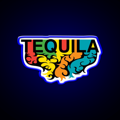 Tequila Rules Party Drink Tequila Led Neon Sign Rgb Color - Shineneon