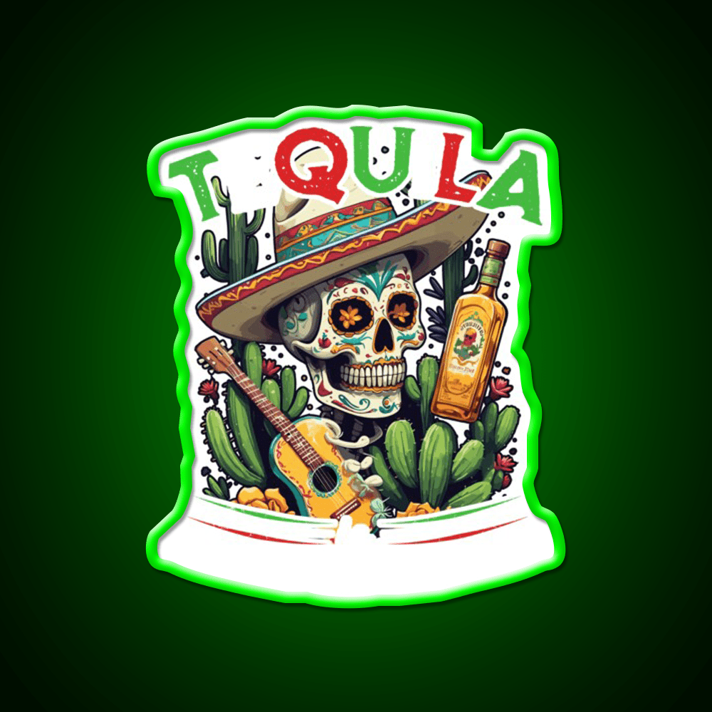 Tequila Saying Cinco De Mayo Party Drink Tequila Led Neon Sign Wall Art Rgb Color - Shineneon
