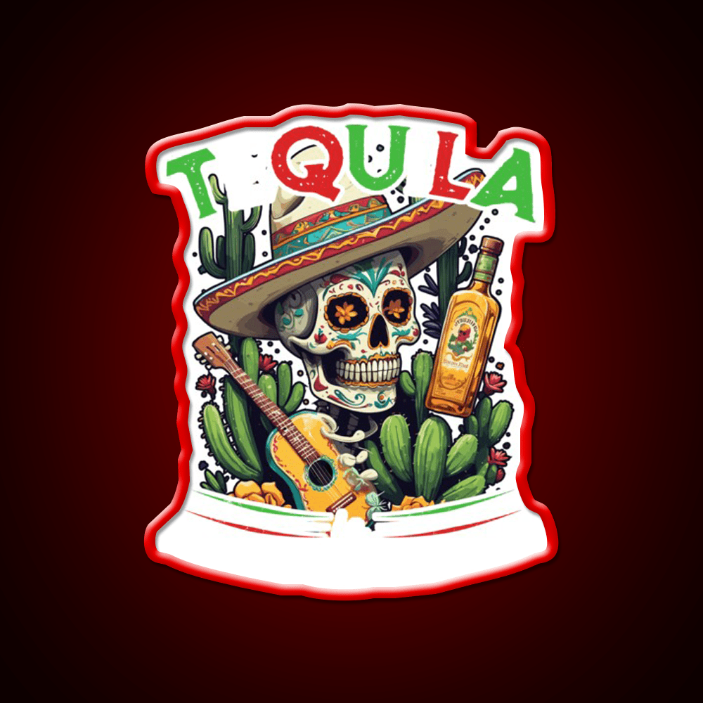 Tequila Saying Cinco De Mayo Party Drink Tequila Led Neon Sign Wall Art Rgb Color - Shineneon