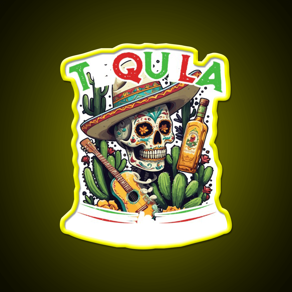 Tequila Saying Cinco De Mayo Party Drink Tequila Led Neon Sign Wall Art Rgb Color - Shineneon
