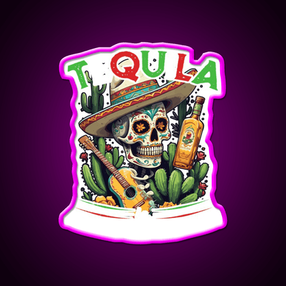 Tequila Saying Cinco De Mayo Party Drink Tequila Led Neon Sign Wall Art Rgb Color - Shineneon