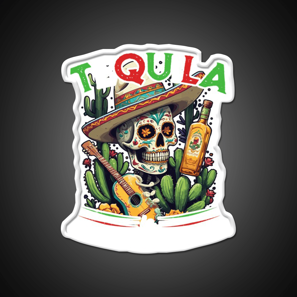 Tequila Saying Cinco De Mayo Party Drink Tequila Led Neon Sign Wall Art Rgb Color - Shineneon