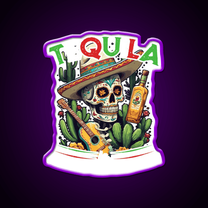 Tequila Saying Cinco De Mayo Party Drink Tequila Led Neon Sign Wall Art Rgb Color - Shineneon