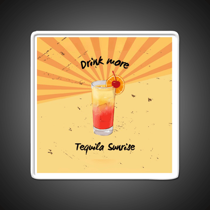 Tequila Sunrise Cocktail Graphics Party Drink Tequila Led Neon Sign Rgb Color - Shineneon