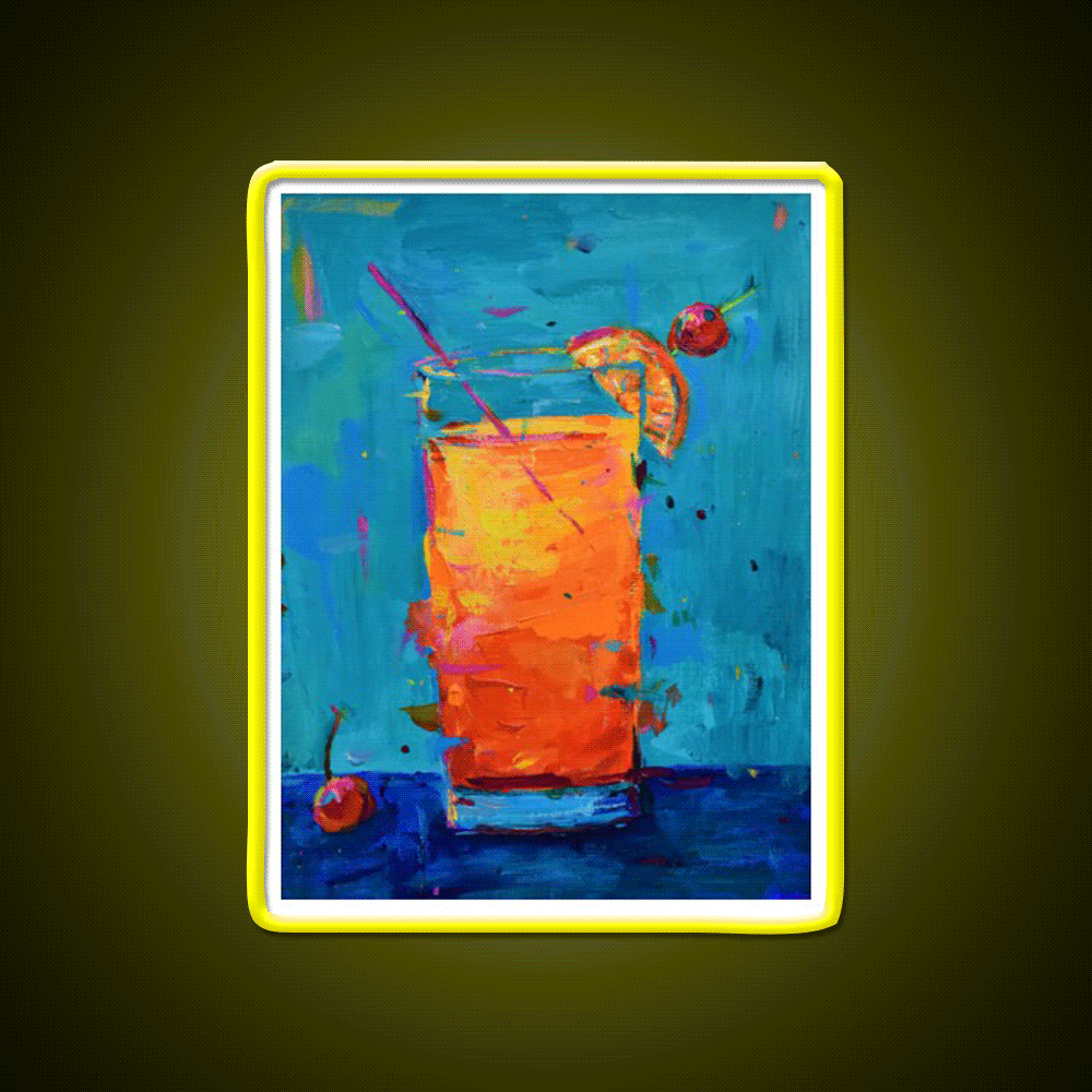 Tequila Sunrise Party Drink Tequila Led Neon Sign Bar Led Sign Rgb Color