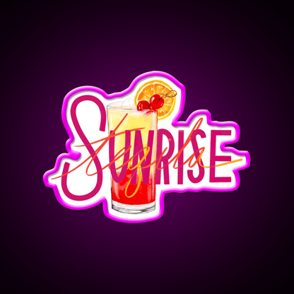 Tequila Sunrise Party Drink Tequila Led Neon Sign Bar Neon Sign Rgb Color - Shineneon
