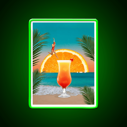 Tequila Sunrise Party Drink Tequila Led Neon Sign Bar Wall Art Sign Rgb Color - Shineneon