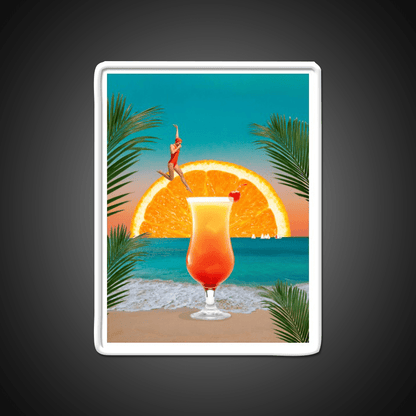 Tequila Sunrise Party Drink Tequila Led Neon Sign Bar Wall Art Sign Rgb Color - Shineneon