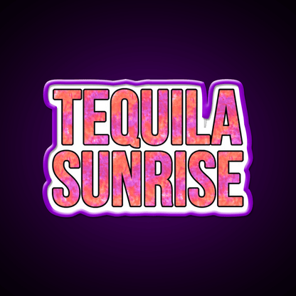 Tequila Sunrise Party Drink Tequila Led Neon Sign Cocktail Neon Sign Rgb Color - Shineneon