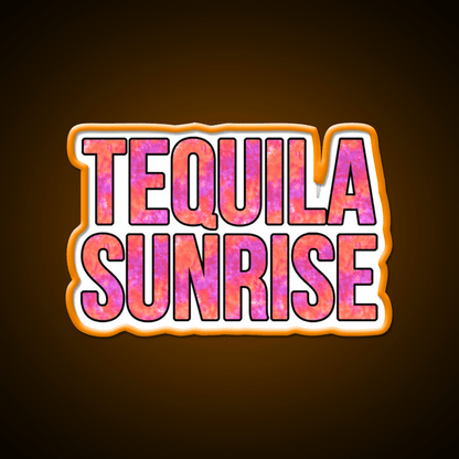 Tequila Sunrise Party Drink Tequila Led Neon Sign Cocktail Neon Sign Rgb Color - Shineneon