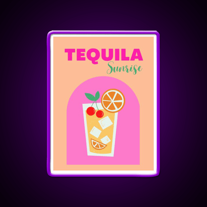 Tequila Sunrise Party Drink Tequila Led Neon Sign Rgb Color - Shineneon