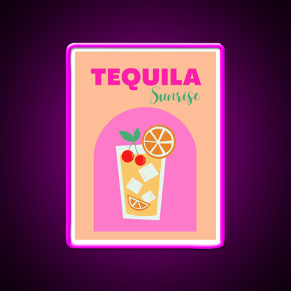Tequila Sunrise Party Drink Tequila Led Neon Sign Rgb Color - Shineneon
