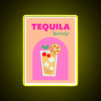 Tequila Sunrise Party Drink Tequila Led Neon Sign Rgb Color - Shineneon