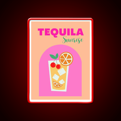Tequila Sunrise Party Drink Tequila Led Neon Sign Rgb Color - Shineneon