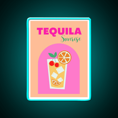 Tequila Sunrise Party Drink Tequila Led Neon Sign Rgb Color - Shineneon