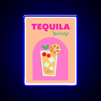 Tequila Sunrise Party Drink Tequila Led Neon Sign Rgb Color - Shineneon