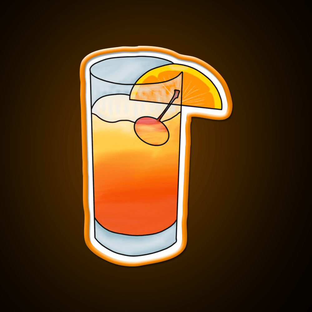 Tequila Sunrise Party Drink Tequila Led Neon Sign Wall Art Rgb Color - Shineneon