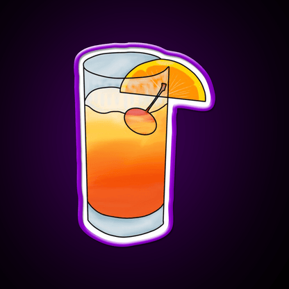 Tequila Sunrise Party Drink Tequila Led Neon Sign Wall Art Rgb Color - Shineneon
