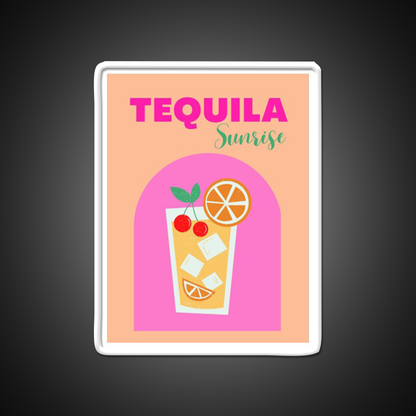 Tequila Sunrise Party Drink Tequila Led Neon Sign Rgb Color